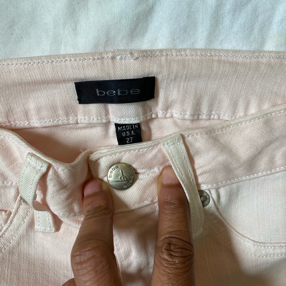 Bebe pink signature skinny Jean ConditionLike new - Picture 3 of 4